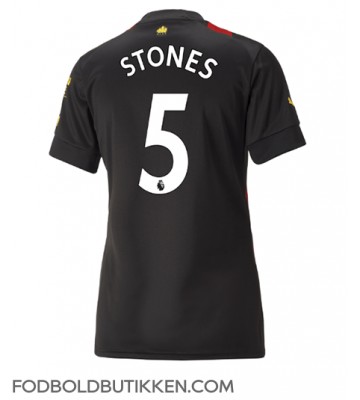 Manchester City John Stones #5 Udebanetrøje Dame 2022-23 Kortærmet